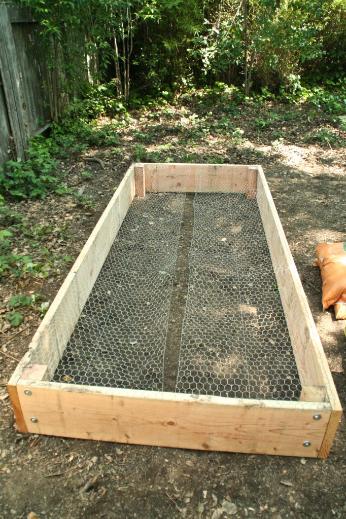 how to build a wood raised bed planter box diy backyard