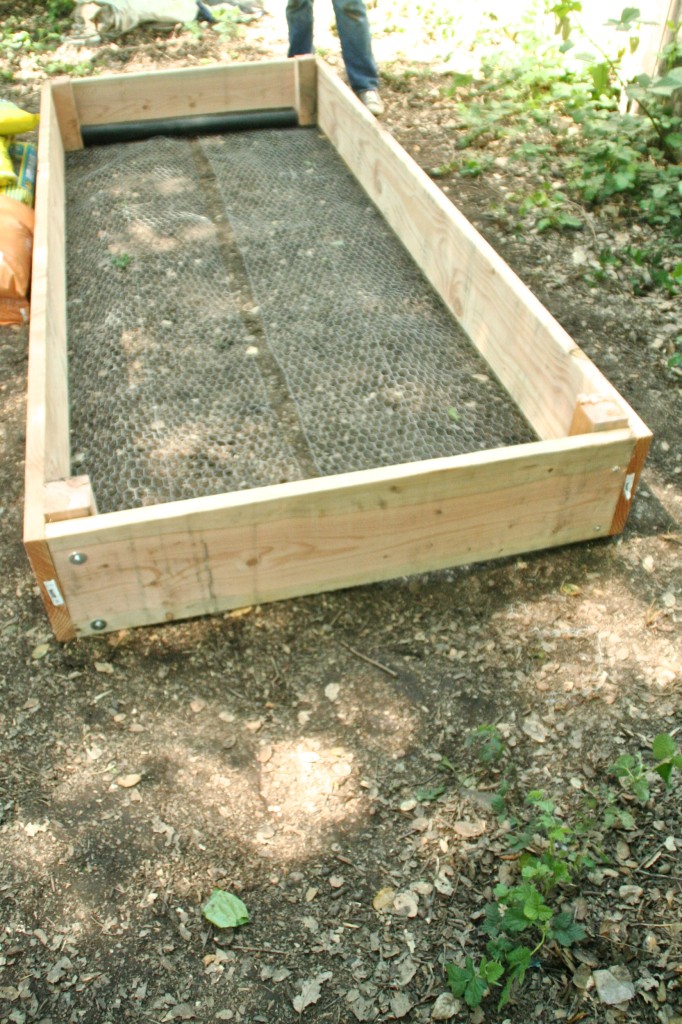 how to build a wood raised bed planter box diy backyard