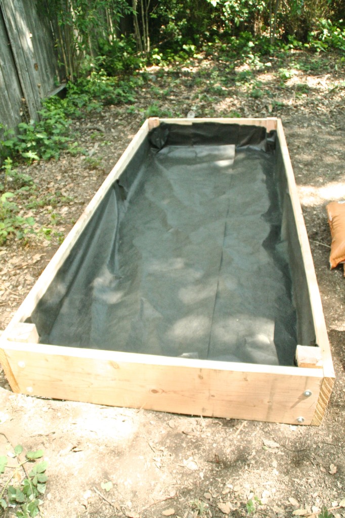 how to build a wood raised bed planter box diy backyard