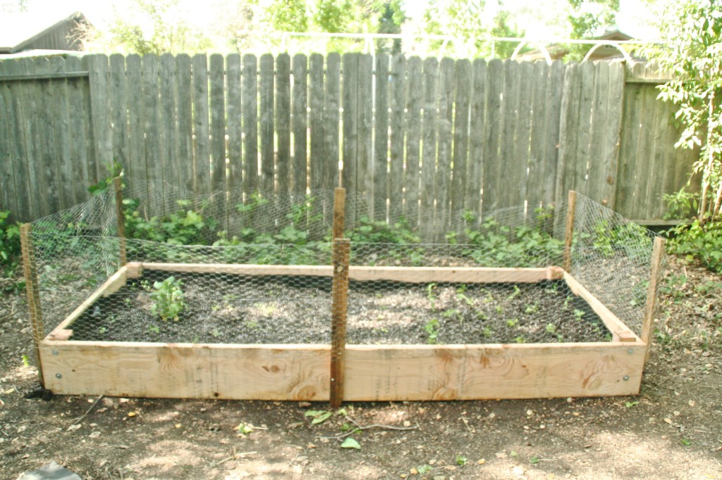 how to build a wood raised bed planter box diy backyard
