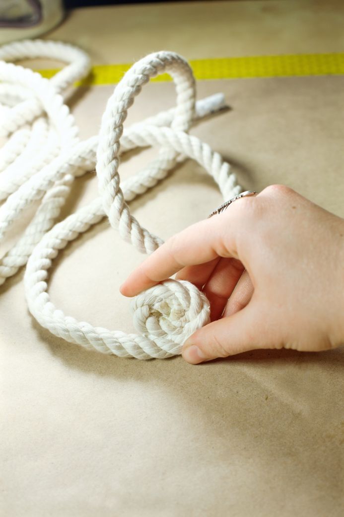 DIY No-Sew Mini Rope Basket from Dear Handmade Life