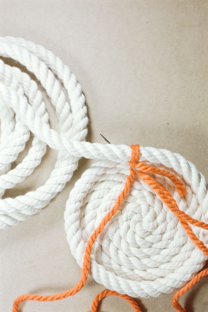 DIY No-Sew Mini Rope Basket from Dear Handmade Life