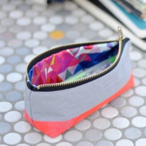 DIY Neon Painted Pencil Case