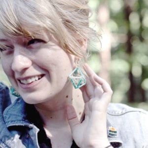 DIY Beaded Himmeli Earrings