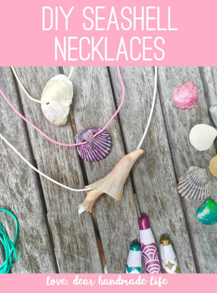 DIY Seashell Necklaces from Dear Handmade LIfe