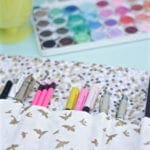 How to sew a diy sketchbook and pen case easy sewing tutorial from Dear Handmade Life