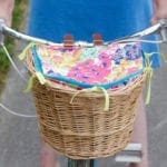 How to sew a DIY bike basket liner from Dear Handmade LIfe