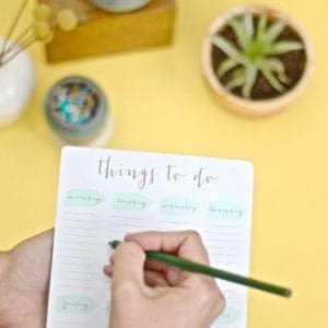 How to make big goals happen by breaking them down into actionable tasks from Dear Handmade Life