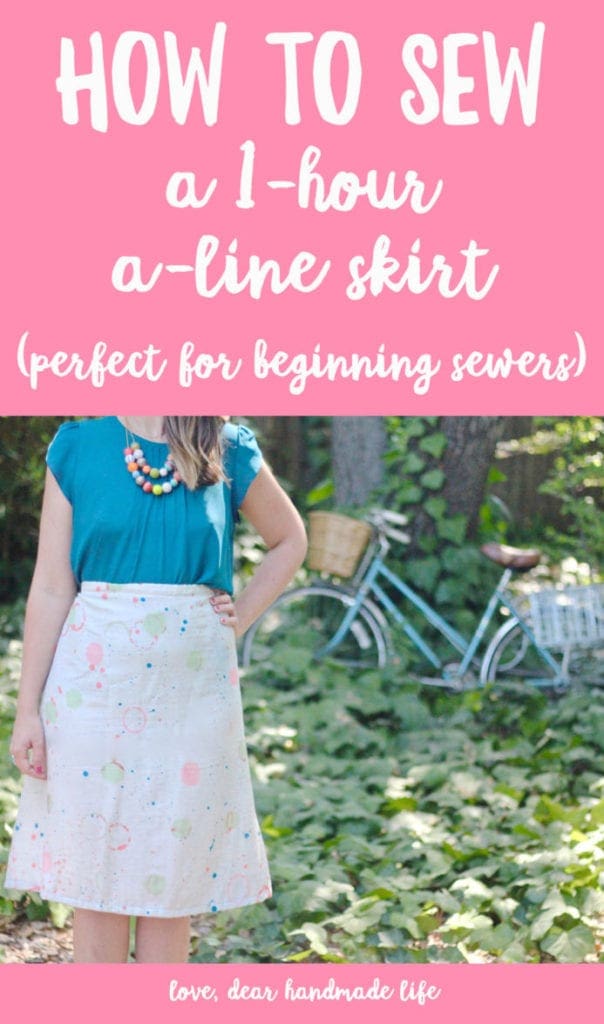 How to sew a one-hour A-line skirt - Nicole Stevenson
