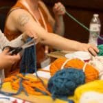 Hands of a maker at Craftcation Conference from Dear Handmade Life