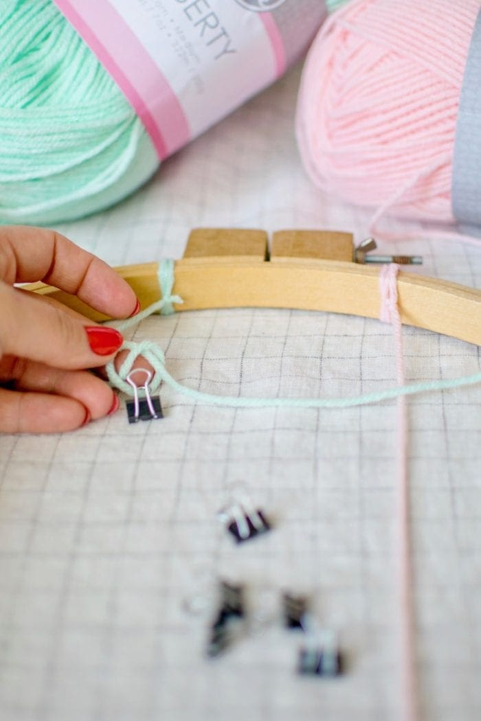 DIY tasseled instax photo Wall Hanger from Dear Handmade Life