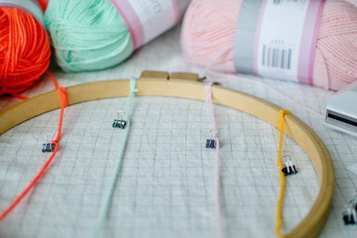 DIY tasseled instax photo Wall Hanger from Dear Handmade Life