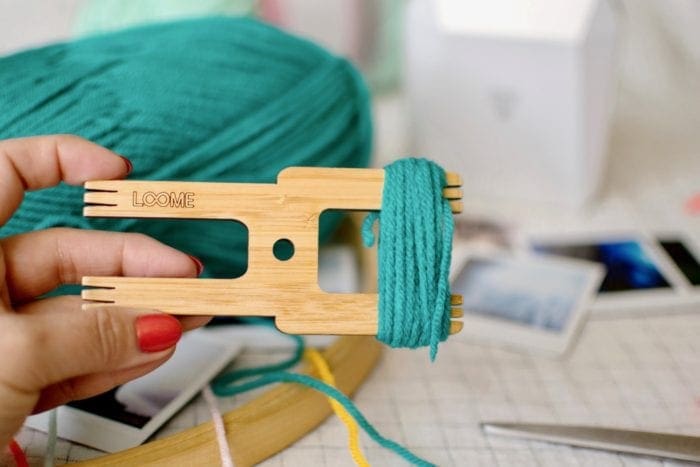 DIY tasseled instax photo Wall Hanger from Dear Handmade Life