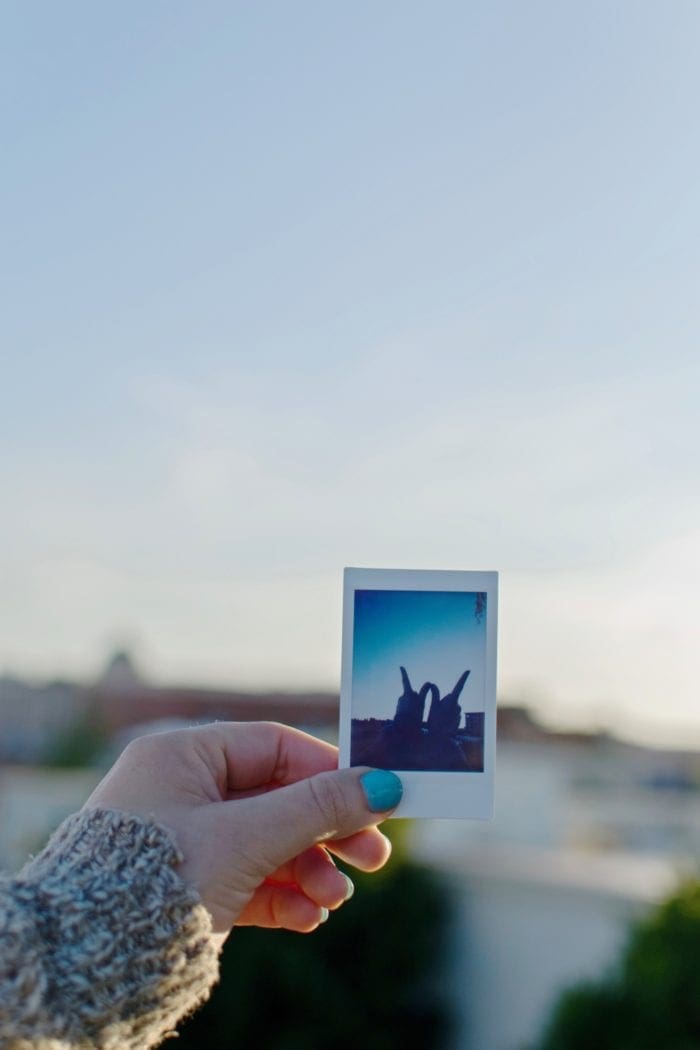 DIY Instax word of the year wall plaque from Dear Handmade Life