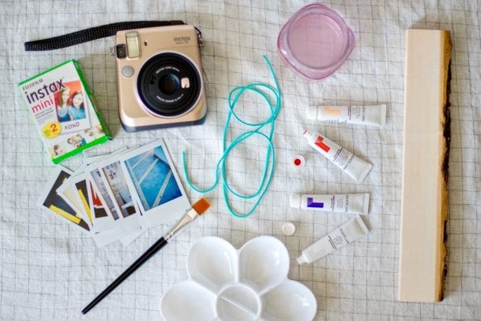 DIY Instax word of the year wall plaque from Dear Handmade Life