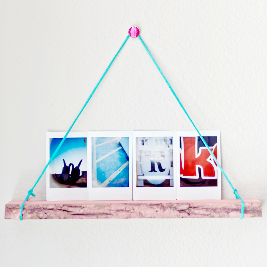 DIY Instax word of the year wall plaque from Dear Handmade Life