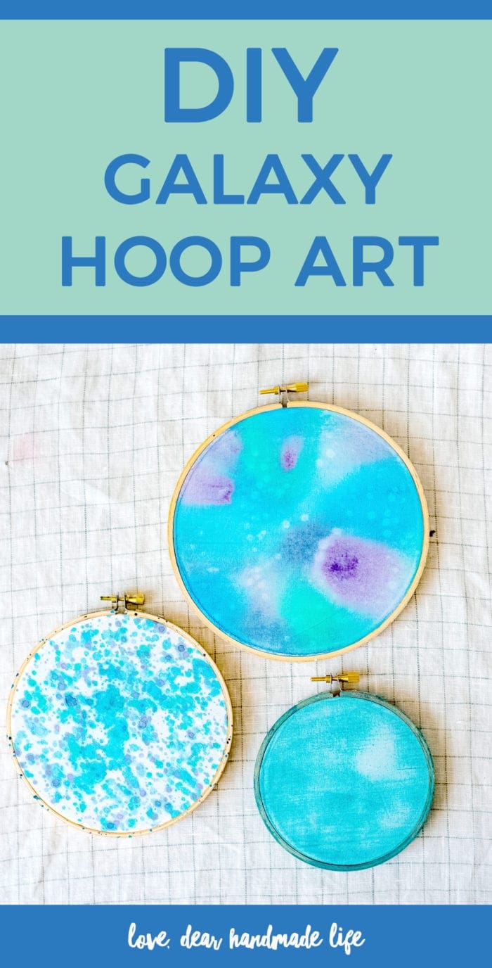 DIY Galaxy Hoop Art from Dear Handmade Life