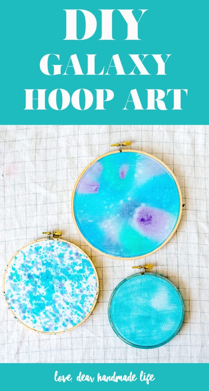 DIY Galaxy Hoop Art from Dear Handmade Life