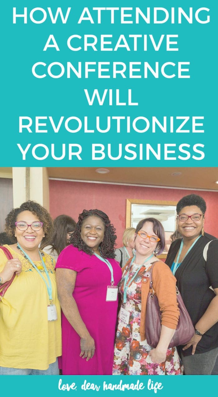 How attending a creative conference will revolutionize your business from Dear Handmade Life