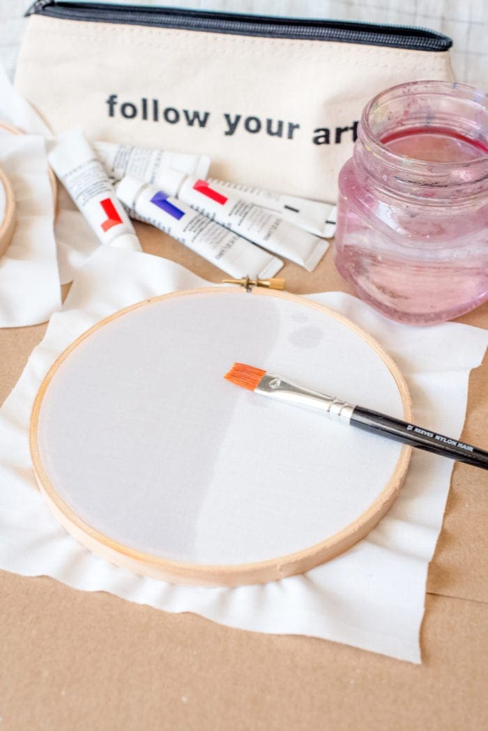 DIY Galaxy Hoop Art from Dear Handmade Life