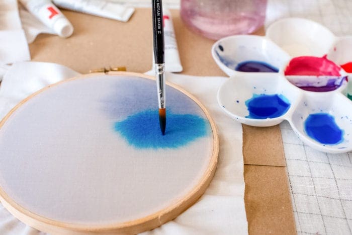 DIY Galaxy Hoop Art from Dear Handmade Life