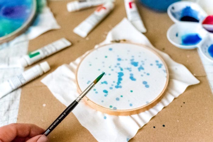 DIY Galaxy Hoop Art from Dear Handmade Life