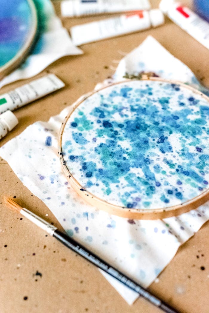DIY Galaxy Hoop Art from Dear Handmade Life