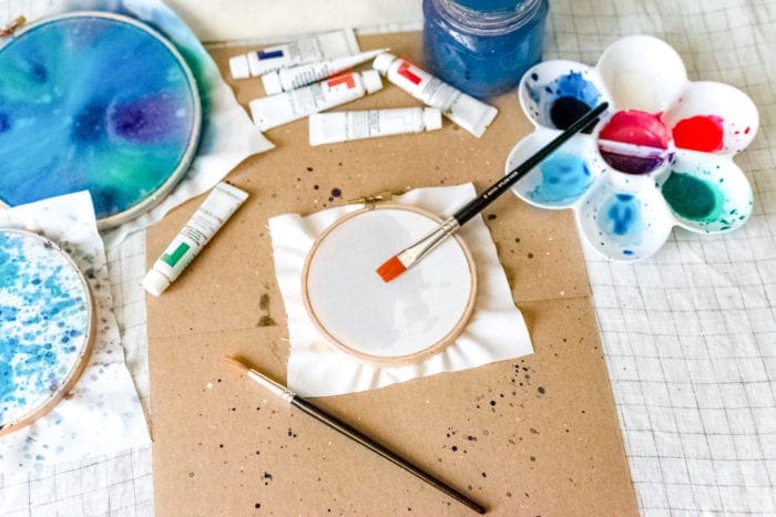 DIY Galaxy Hoop Art from Dear Handmade Life