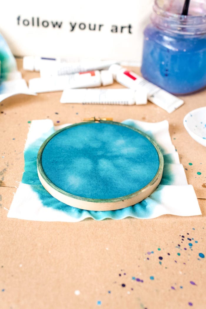 DIY Galaxy Hoop Art from Dear Handmade Life