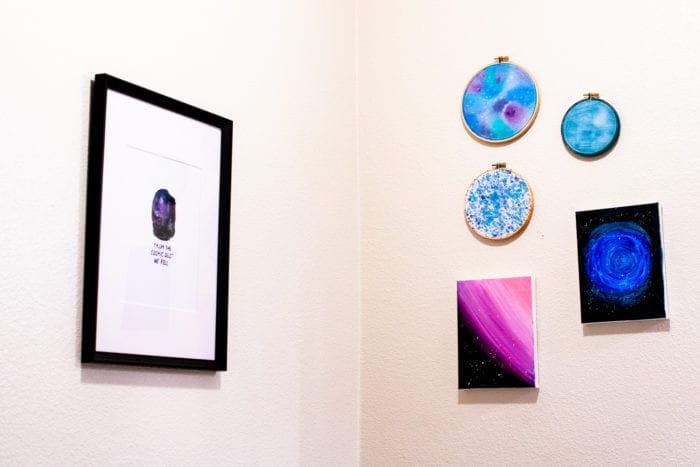DIY Galaxy Hoop Art from Dear Handmade Life