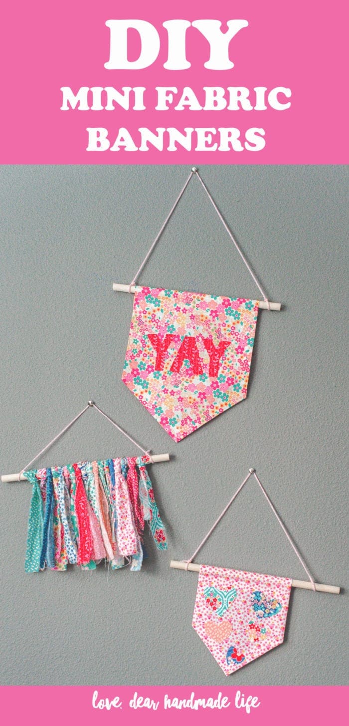 DIY fabric banners Dear Handmade Life