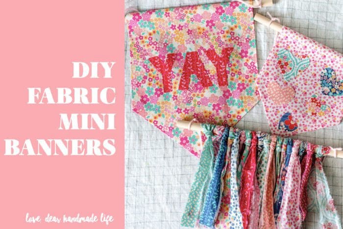 DIY fabric banners Dear Handmade Life