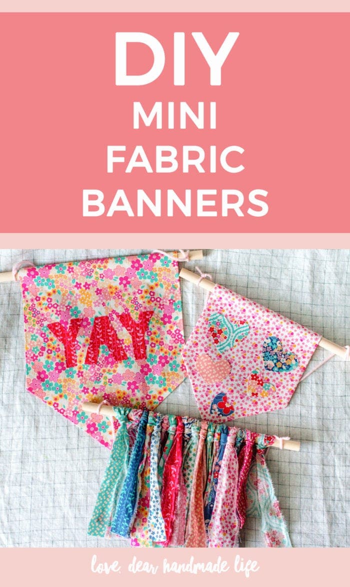 DIY fabric banners Dear Handmade Life