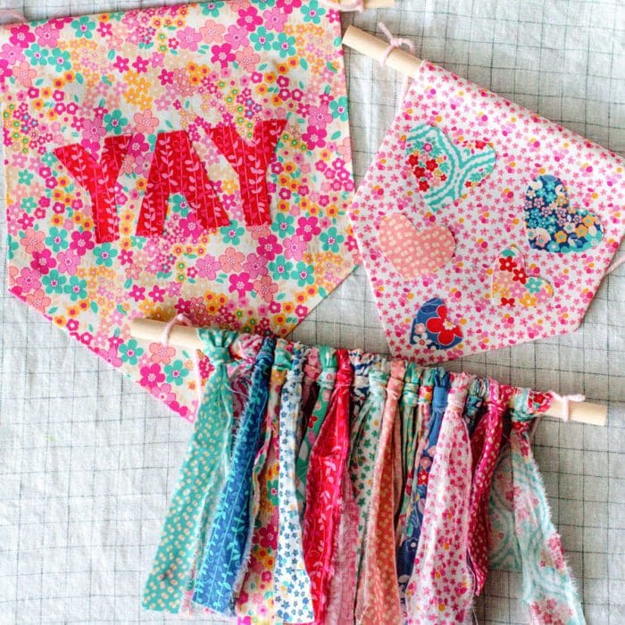 DYI Mini Fabric Banners