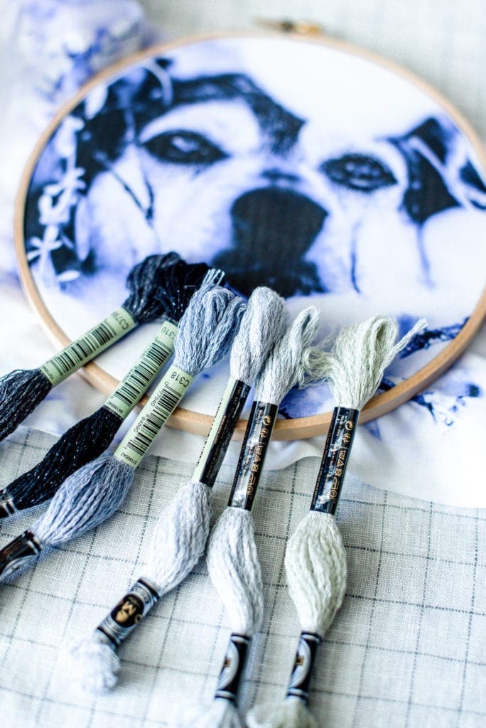 DIY stitched photo wall art Dear Handmade Life