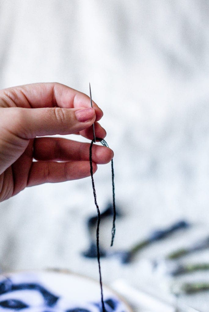 DIY stitched photo wall art Dear Handmade Life