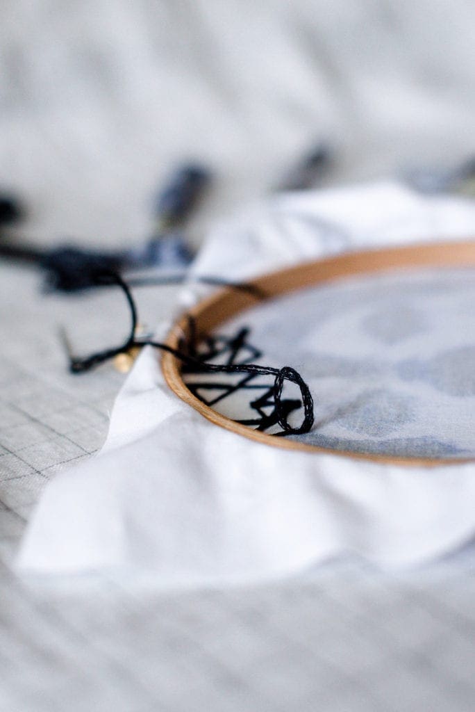 DIY stitched photo wall art Dear Handmade Life