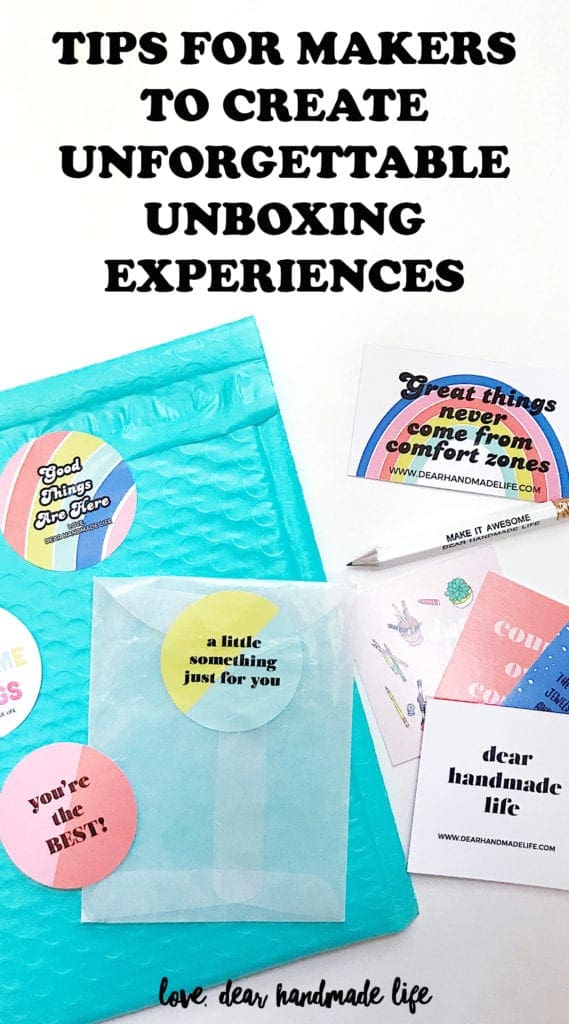 Tips for makers to create unforgettable unboxing experiences Dear Handmade Life