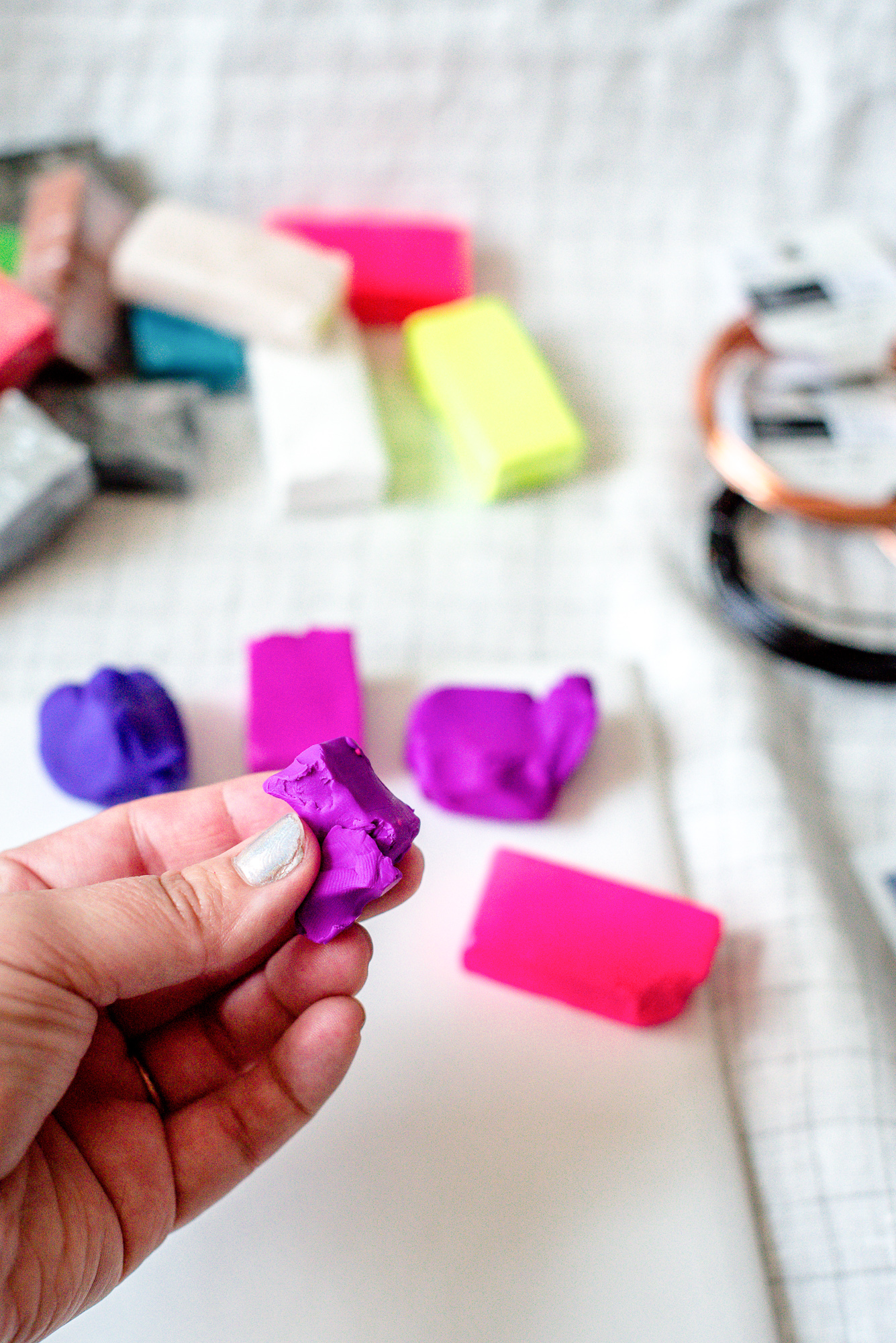 DIY polymer clay Instax photo holders