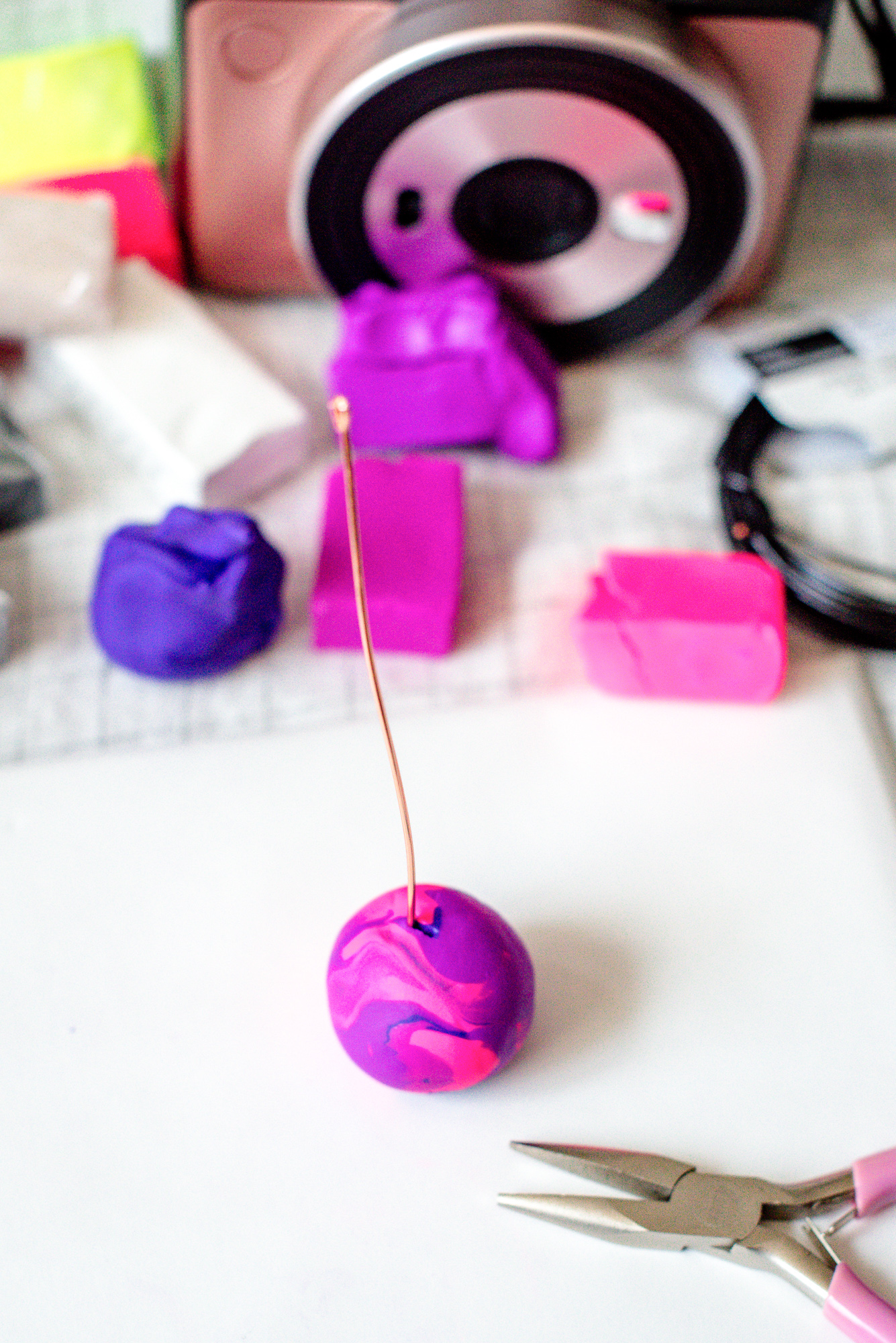 DIY polymer clay Instax photo holders