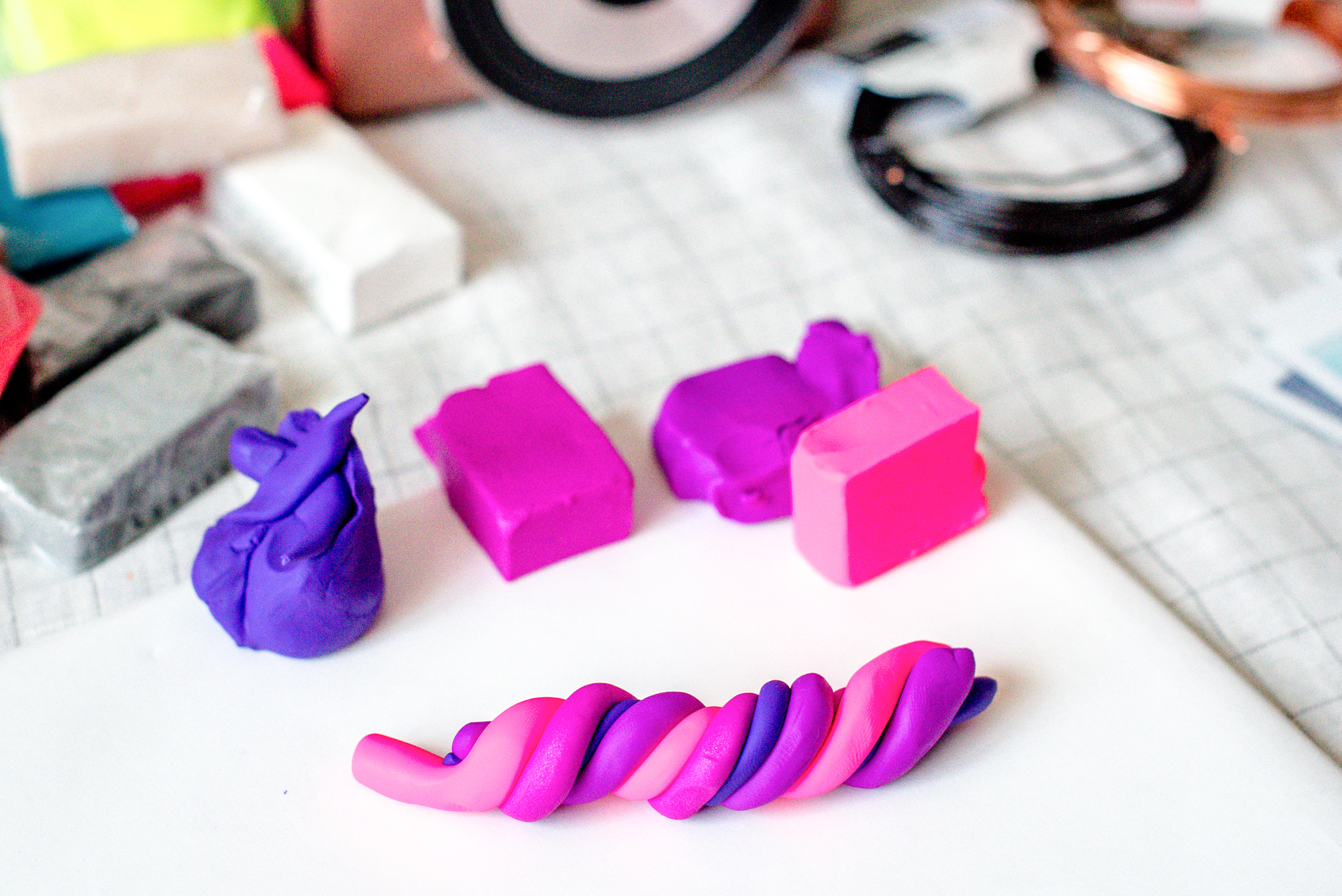 DIY polymer clay Instax photo holders