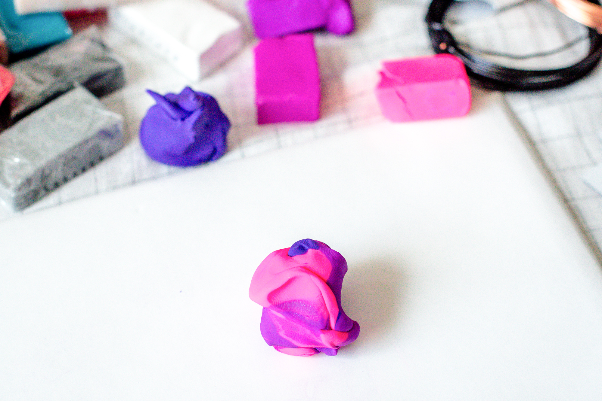 DIY polymer clay Instax photo holders