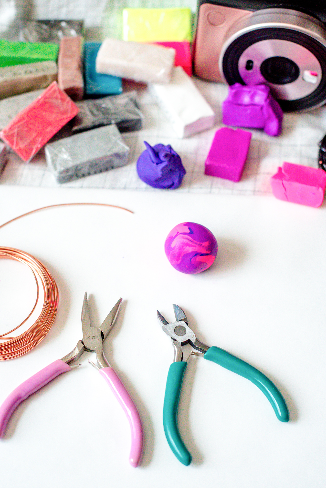 DIY polymer clay Instax photo holders