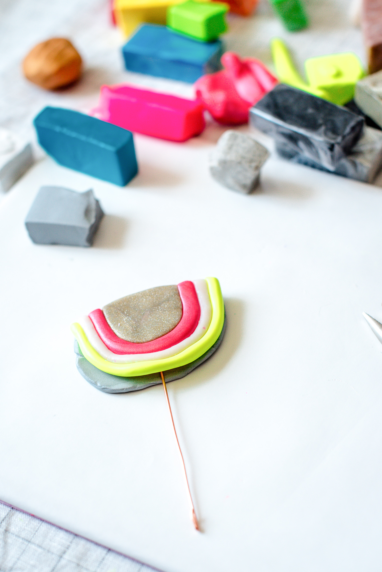 DIY polymer clay Instax photo holders