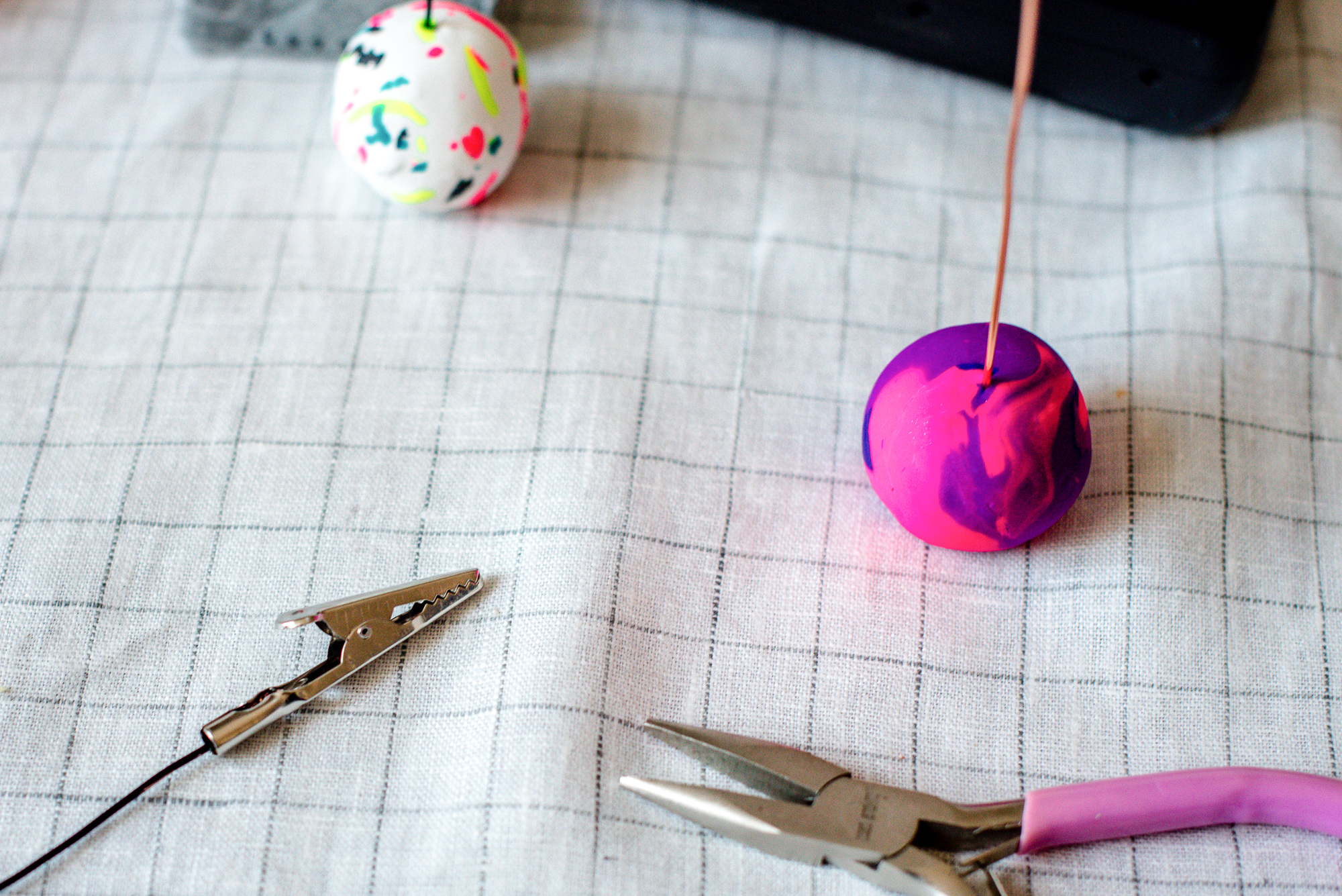 DIY polymer clay Instax photo holders
