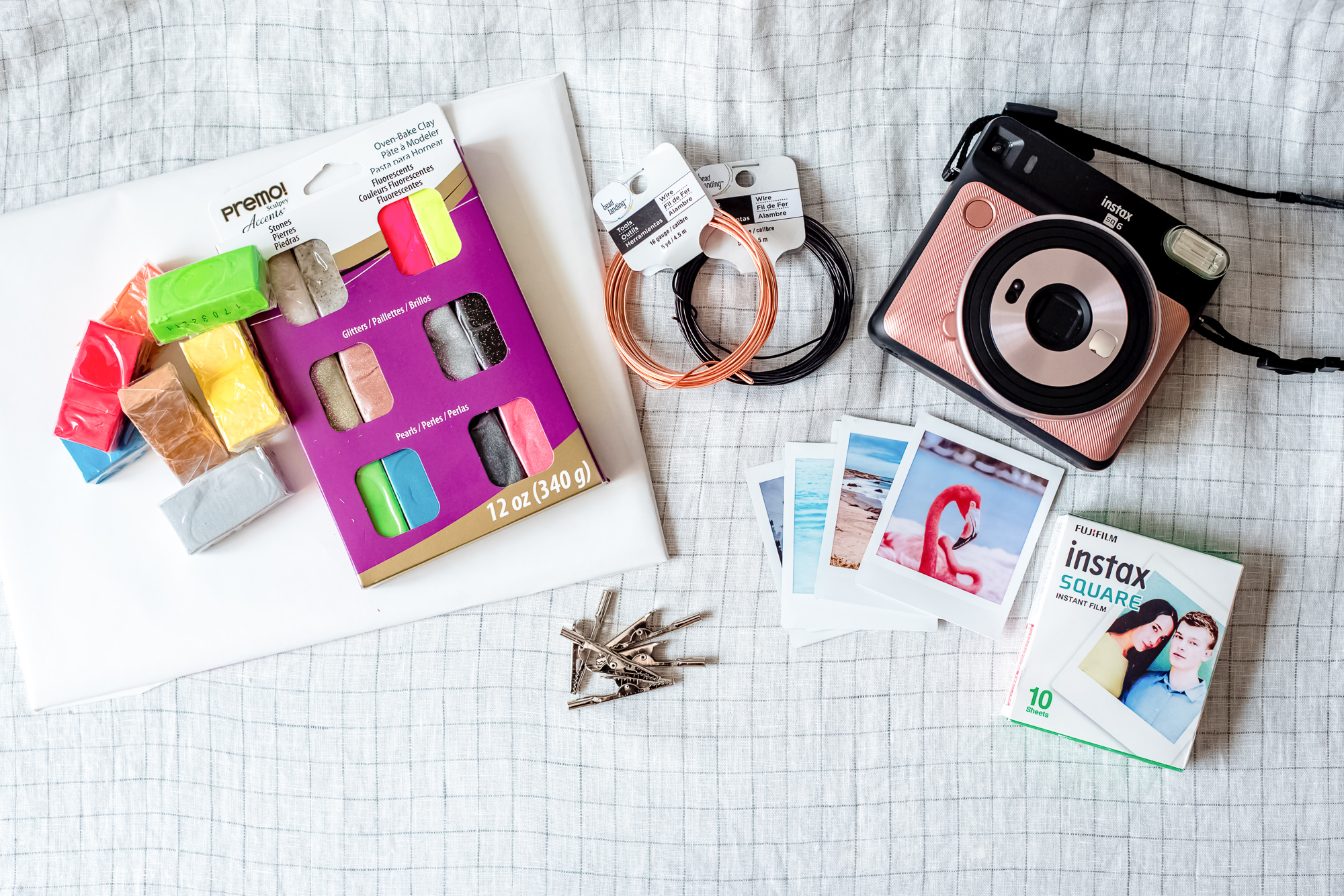 DIY polymer clay Instax photo holders