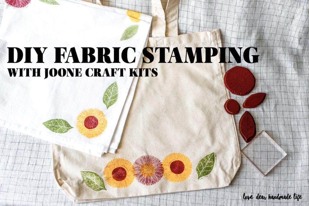 DIY Fabric Stamping with Joone Craft Kits Dear Handmade Life