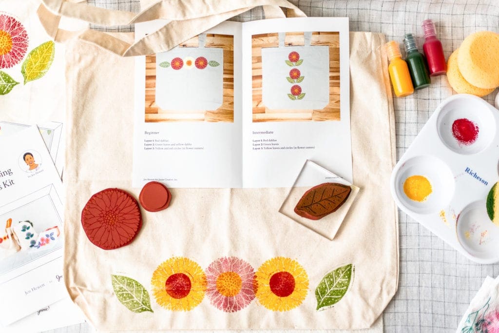 DIY Fabric Stamping with Joone Craft Kits Dear Handmade Life