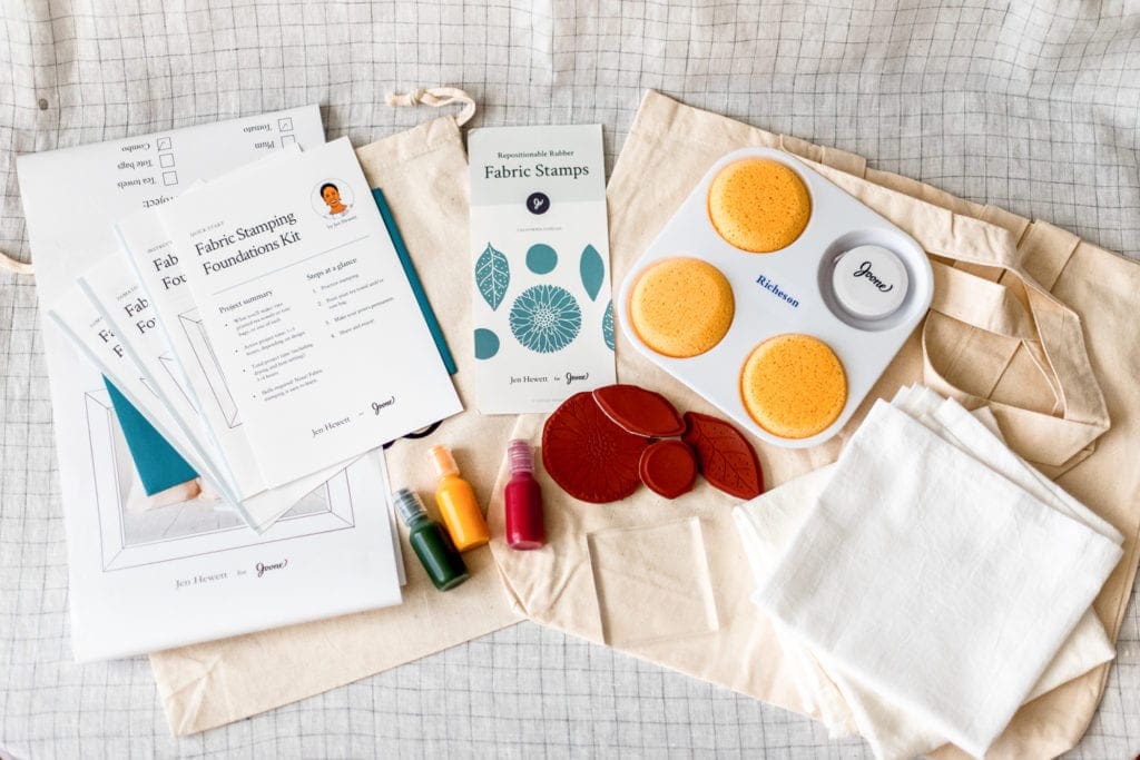 DIY Fabric Stamping with Joone Craft Kits Dear Handmade Life