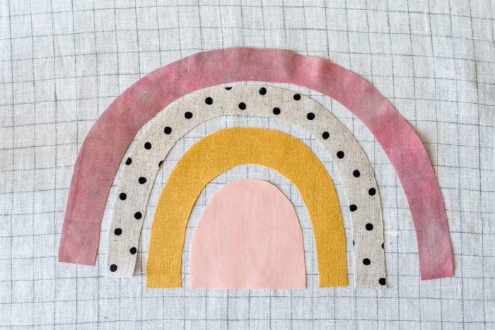 How to make an upcycled applique rainbow sweatshirt from Dear Handmade Life